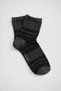 Stripy Quarter Crew Sock