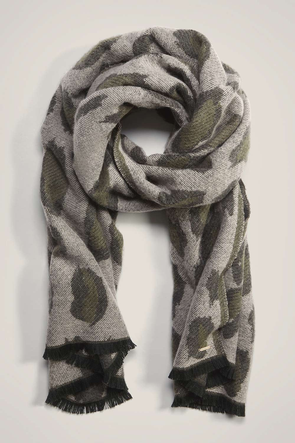 Woven Leopard Scarf