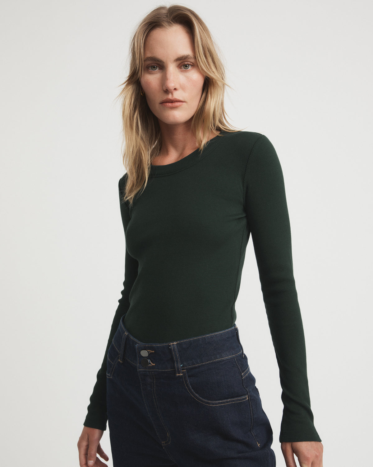 Long Sleeve Rib Top