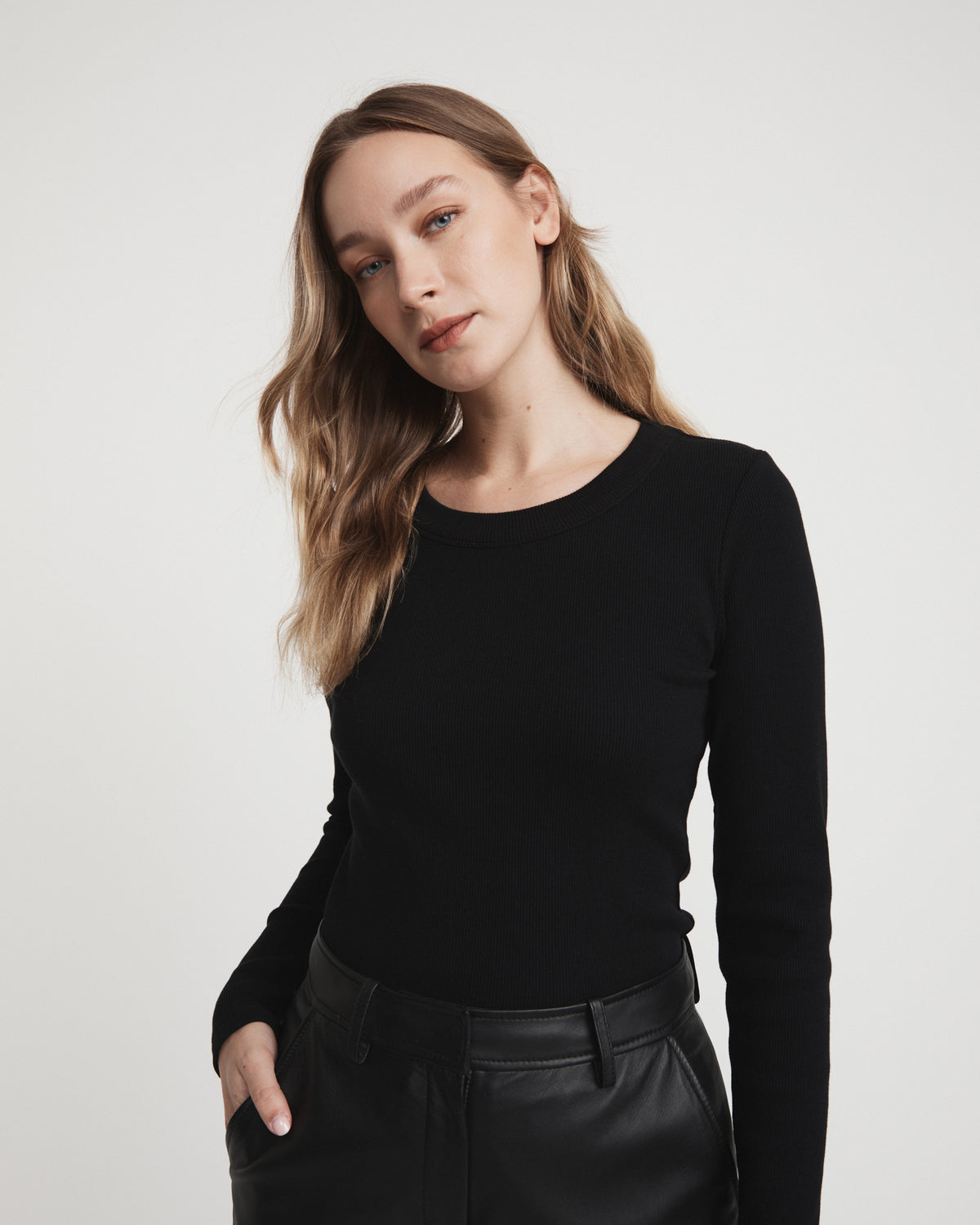 Long Sleeve Rib Top