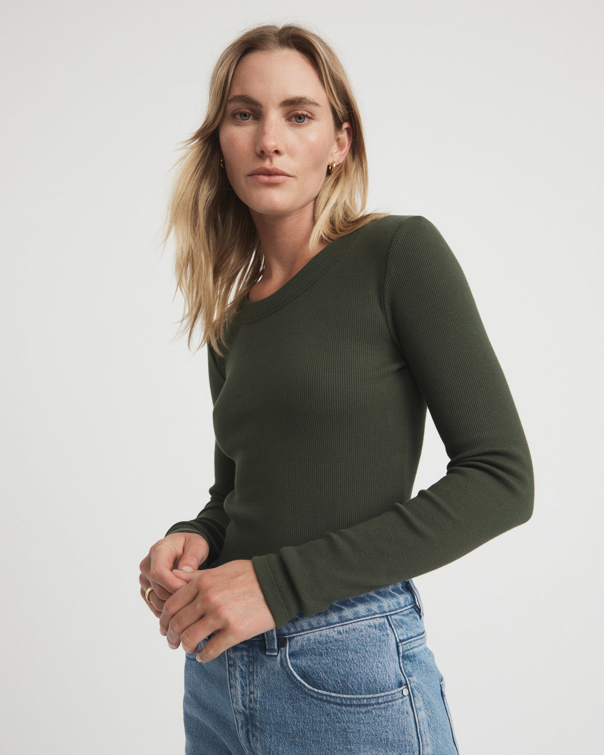 Long Sleeve Rib Top