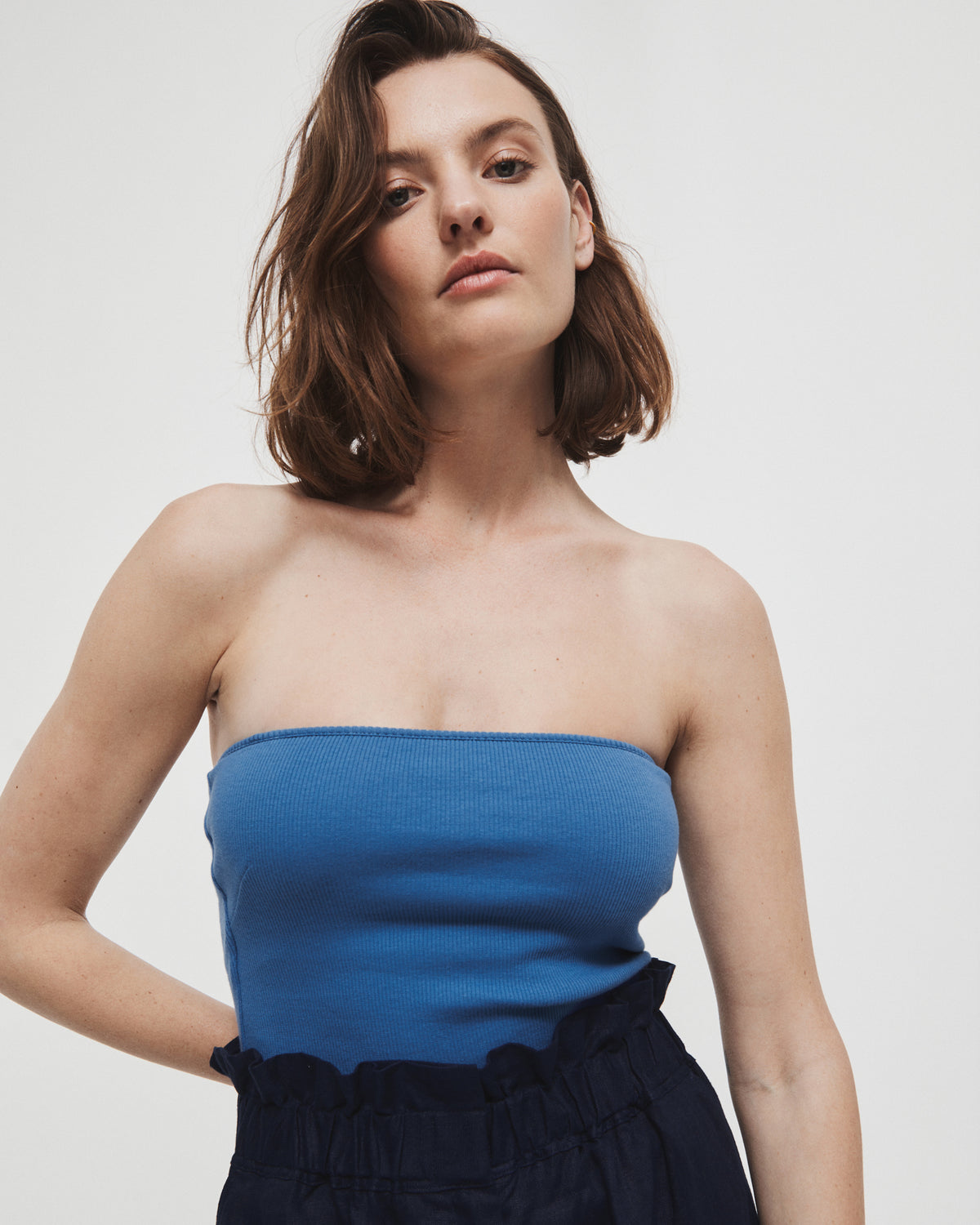 Rib Bandeau Top