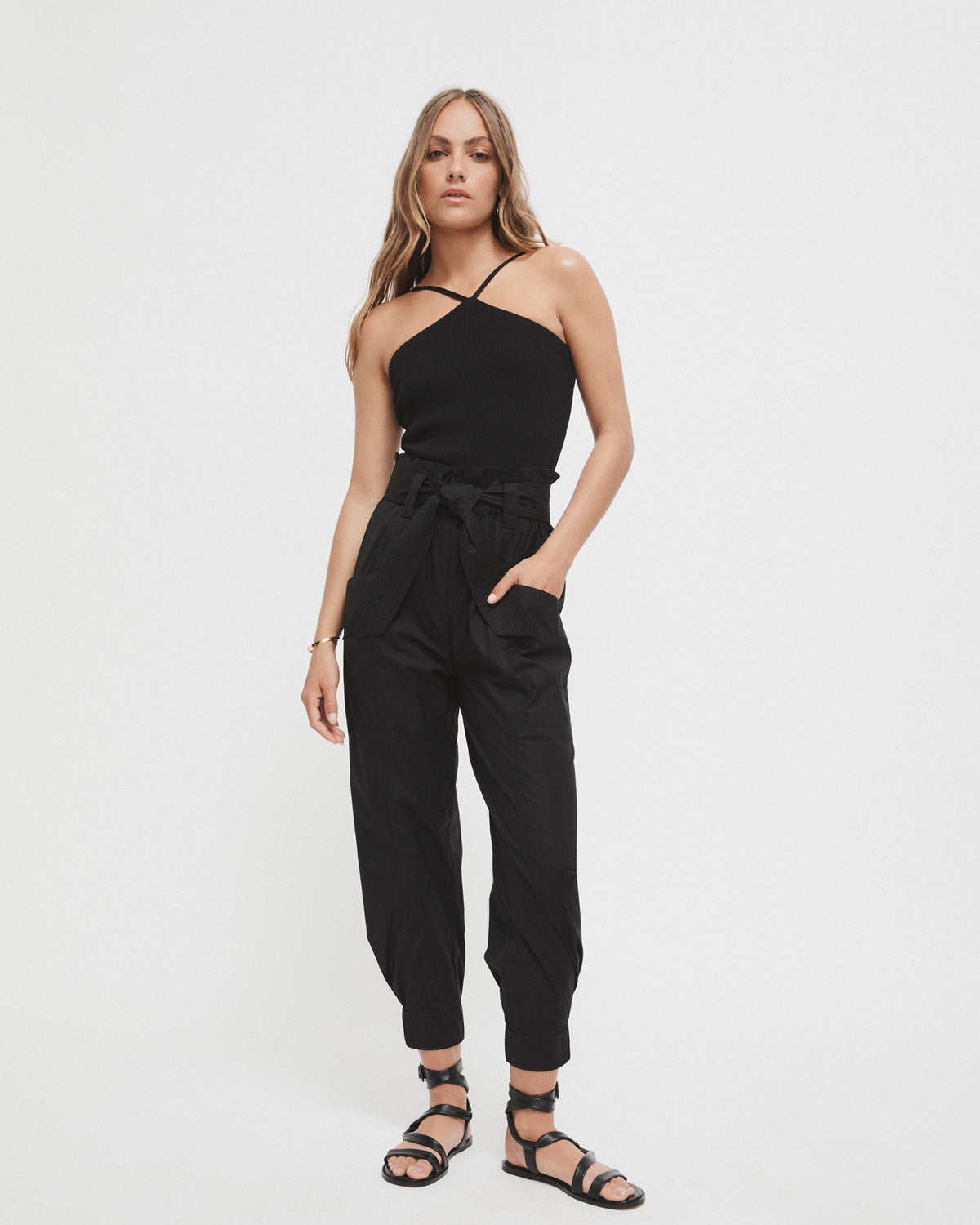 Tie Paper Bag Pant