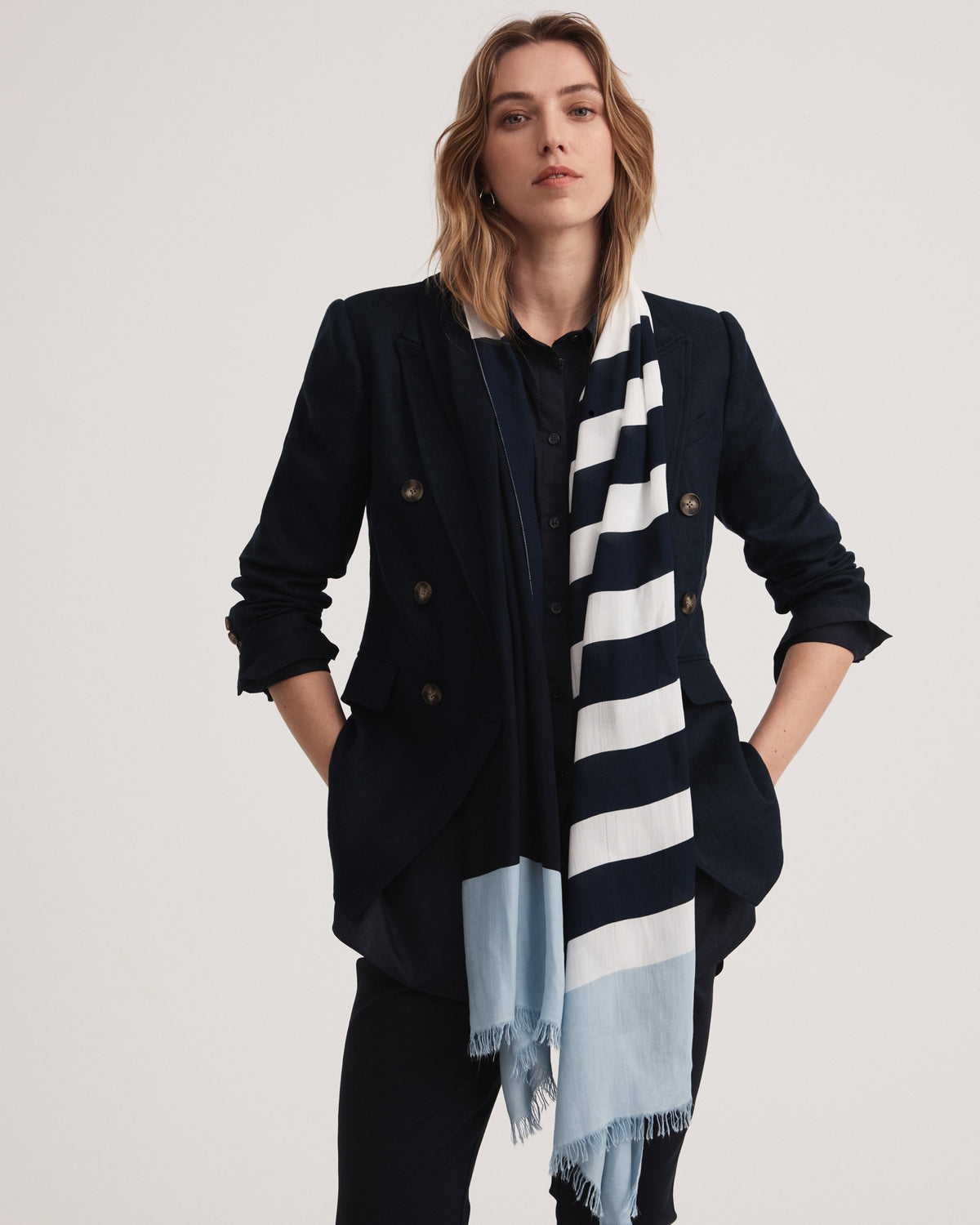 Twill Stripe Scarf