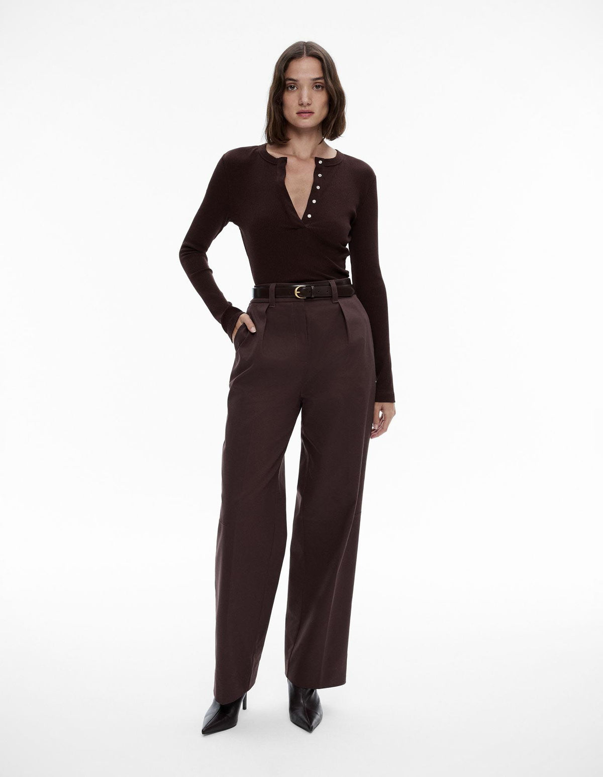 Cotton Blend Trouser