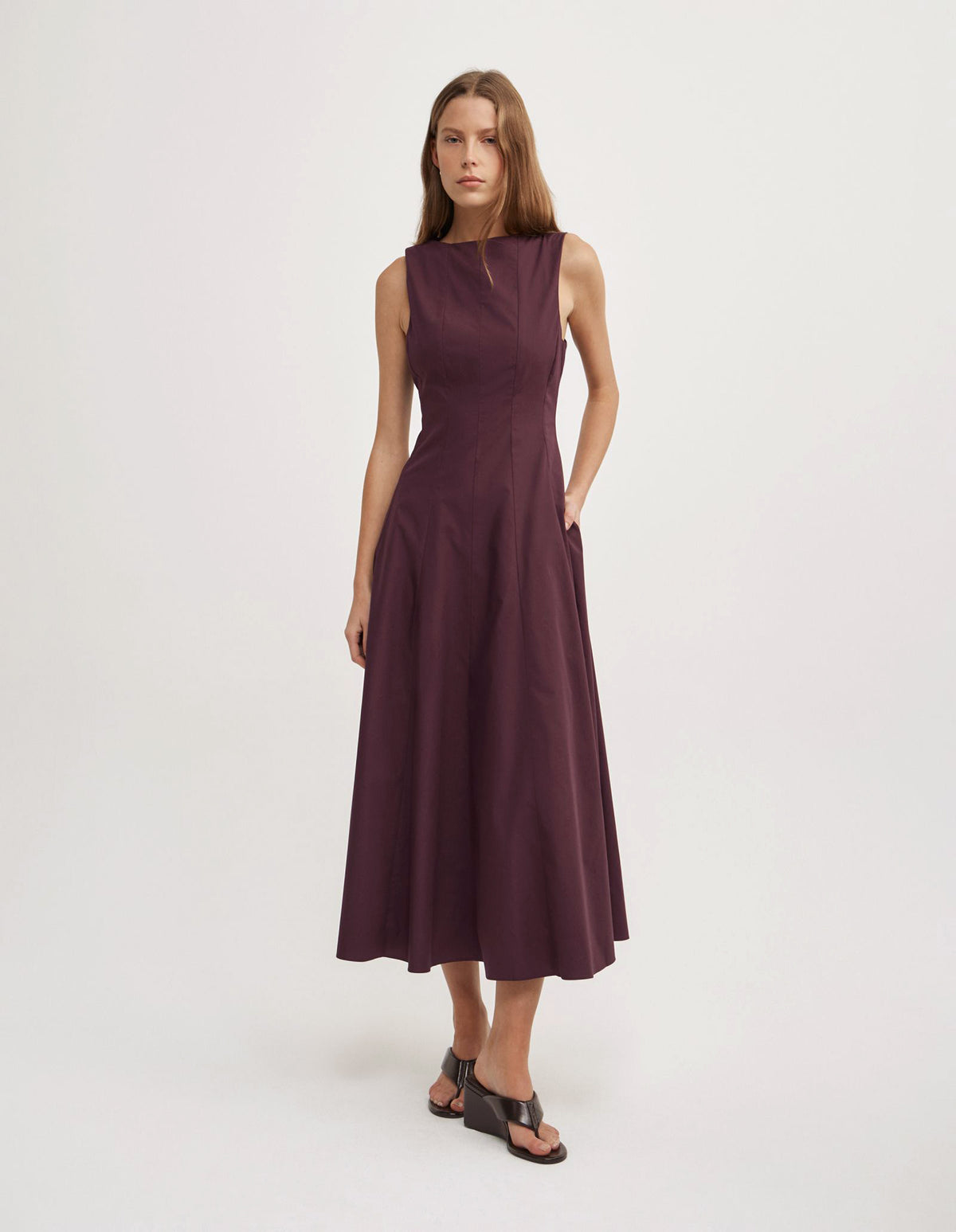 Panelled Midi Dress