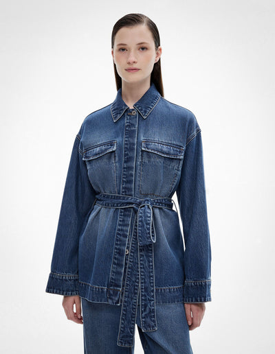 Tie Denim Shirt