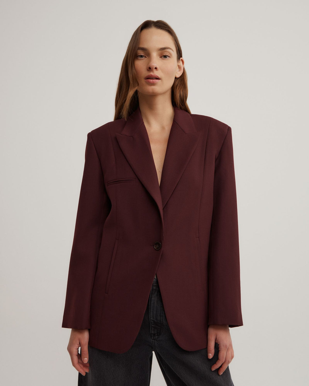 Piped Pocket Blazer