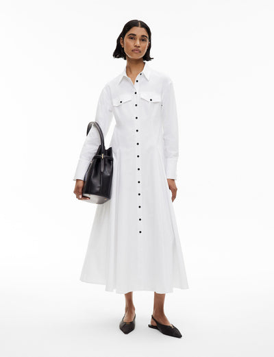 Godet Shirt Dress