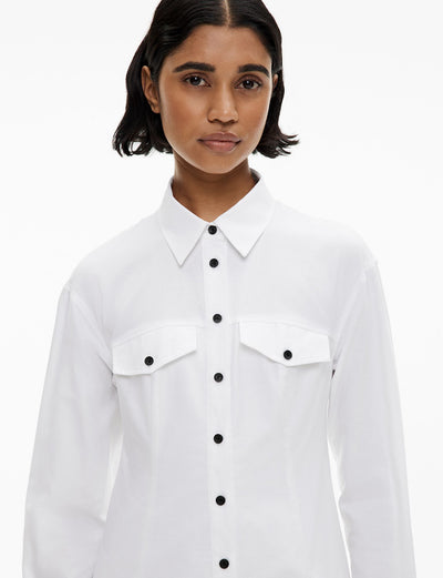 Godet Shirt Dress