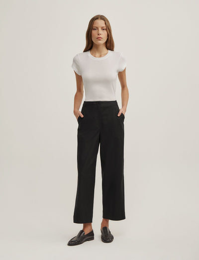 Linen Crop Pants
