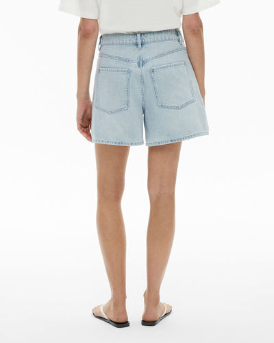 Stitch Denim Shorts
