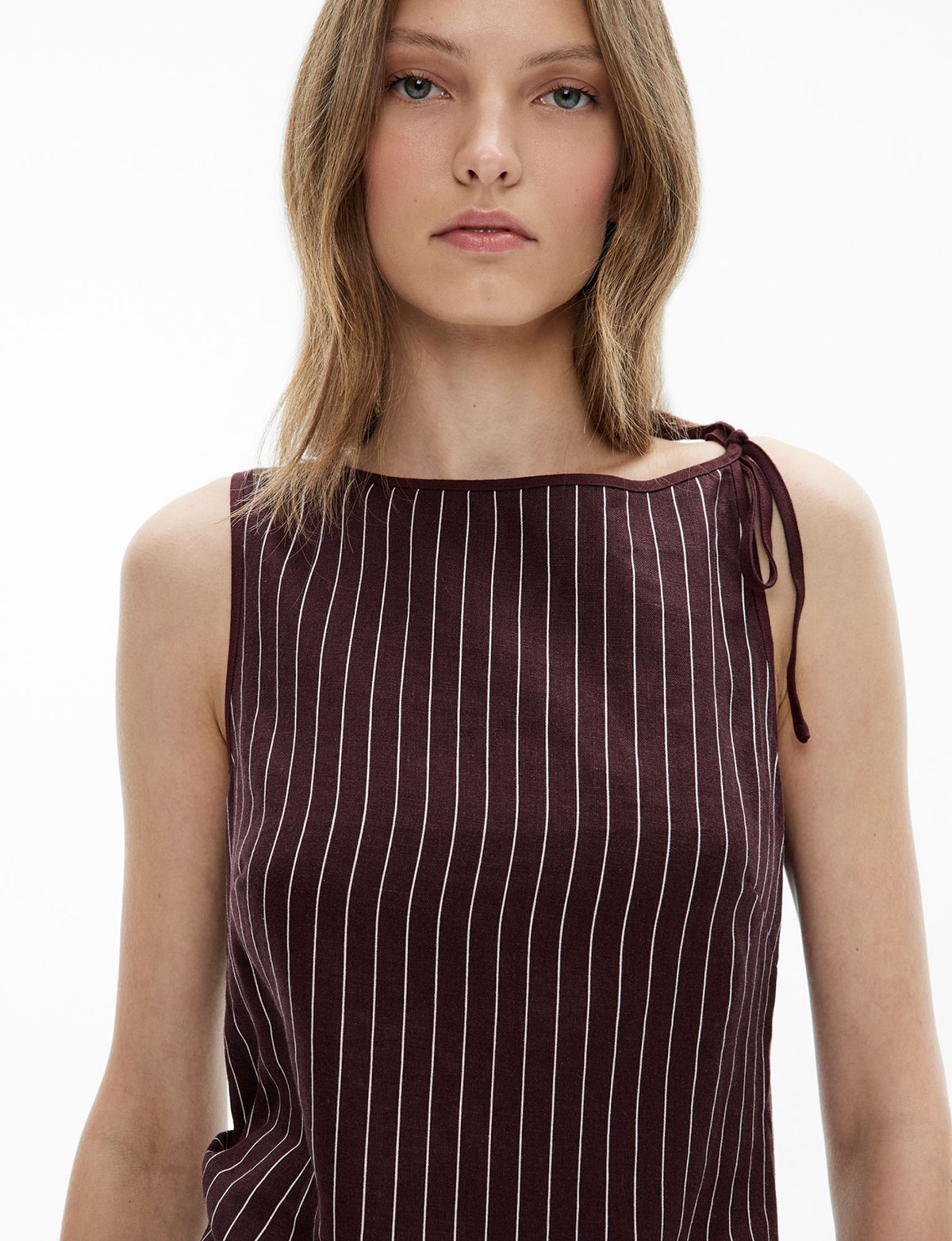 Tie Shoulder Mini Dress