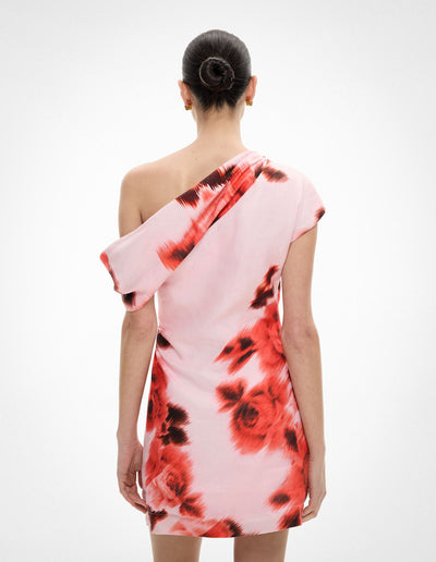 Draped Shoulder Dress