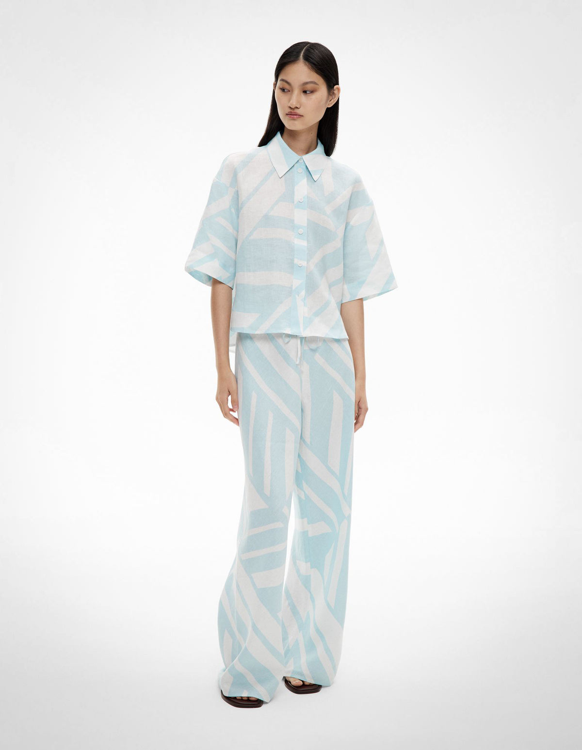 Bias Linen Pants