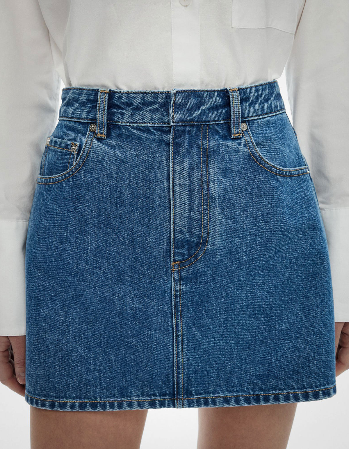Denim Mini Skirt