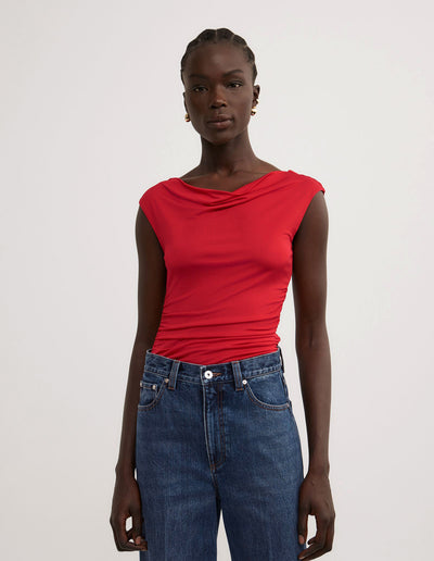 Draped Jersey T-Shirt