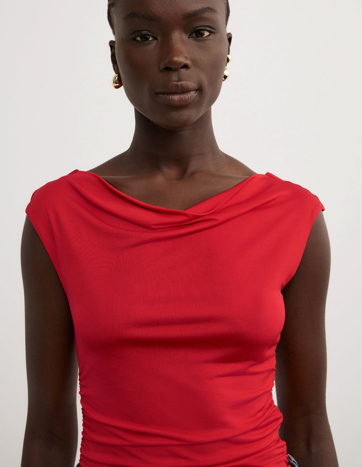 Draped Jersey T-Shirt