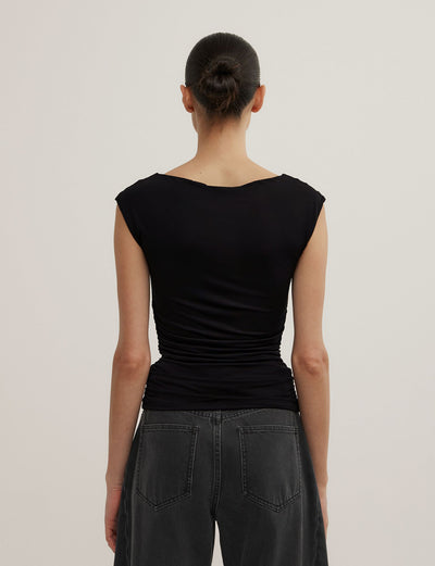 Draped Jersey T-Shirt