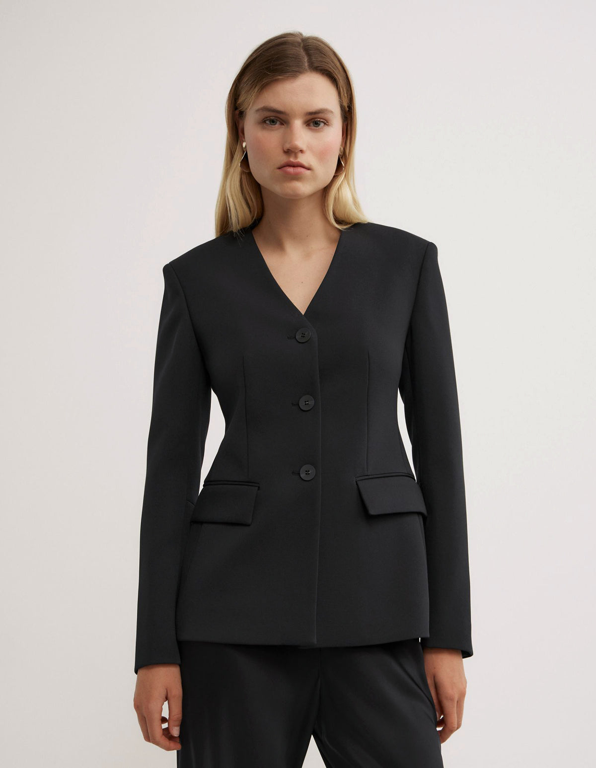 Collarless Blazer