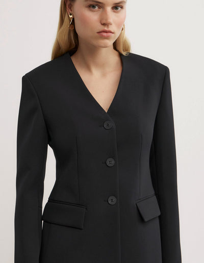Collarless Blazer