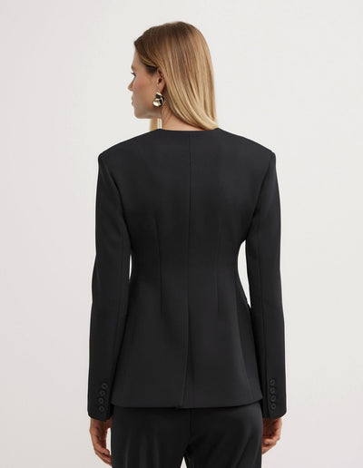 Collarless Blazer