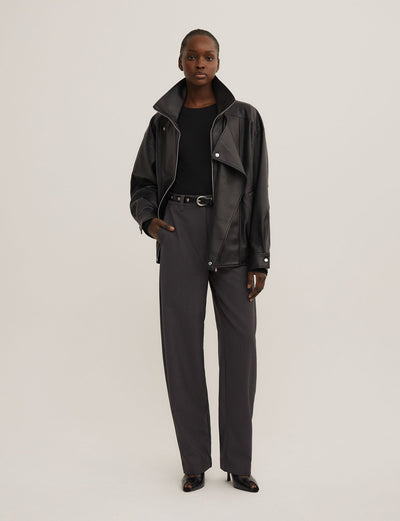 Funnel Neck Bomber Jacket