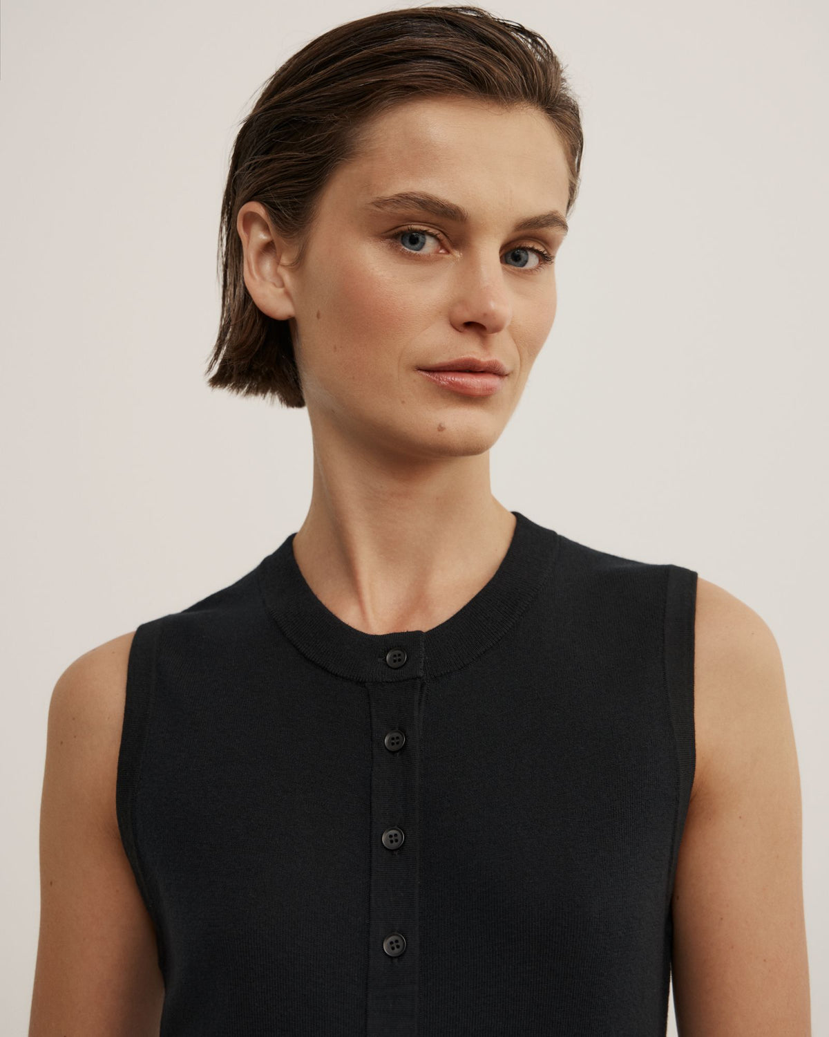 Knit Button Tank