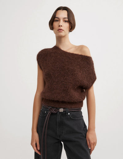 Asymmetric Fluffy Top