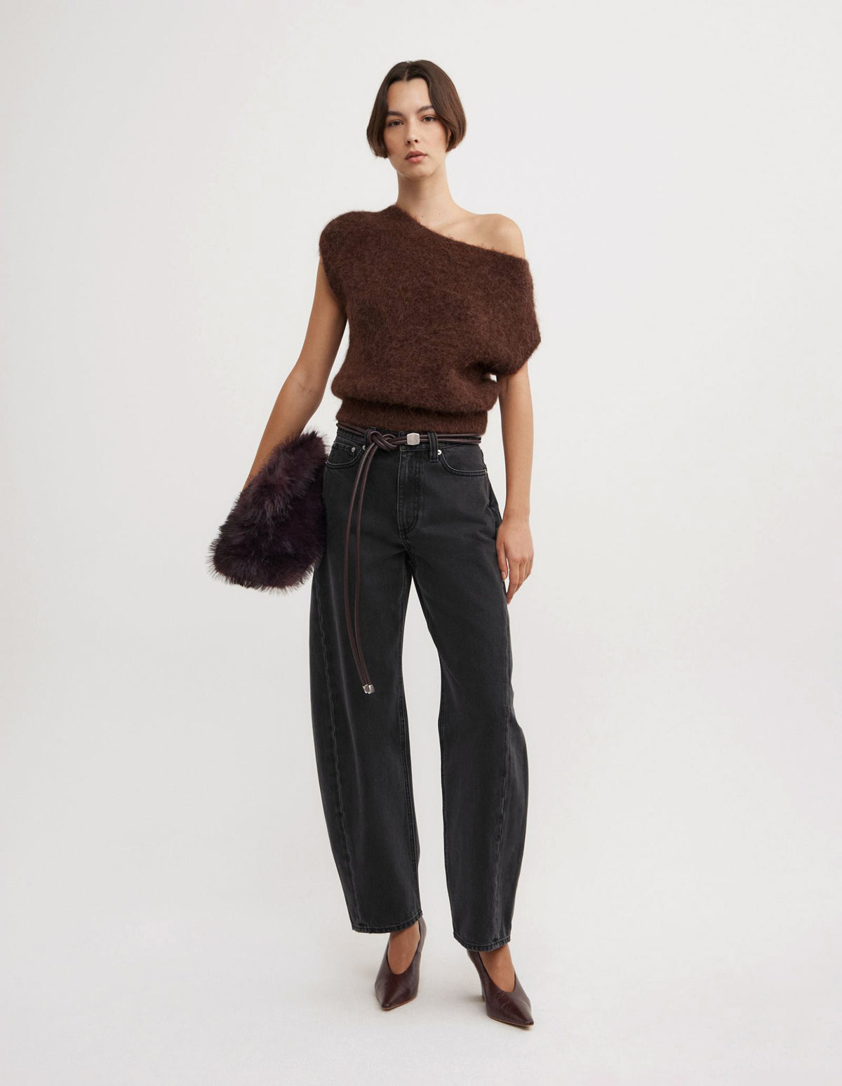 Asymmetric Fluffy Top
