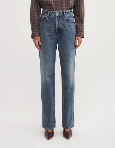 Split Detail Denim Jeans
