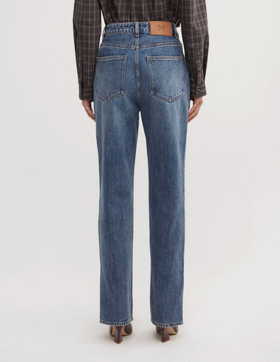 Split Detail Denim Jeans