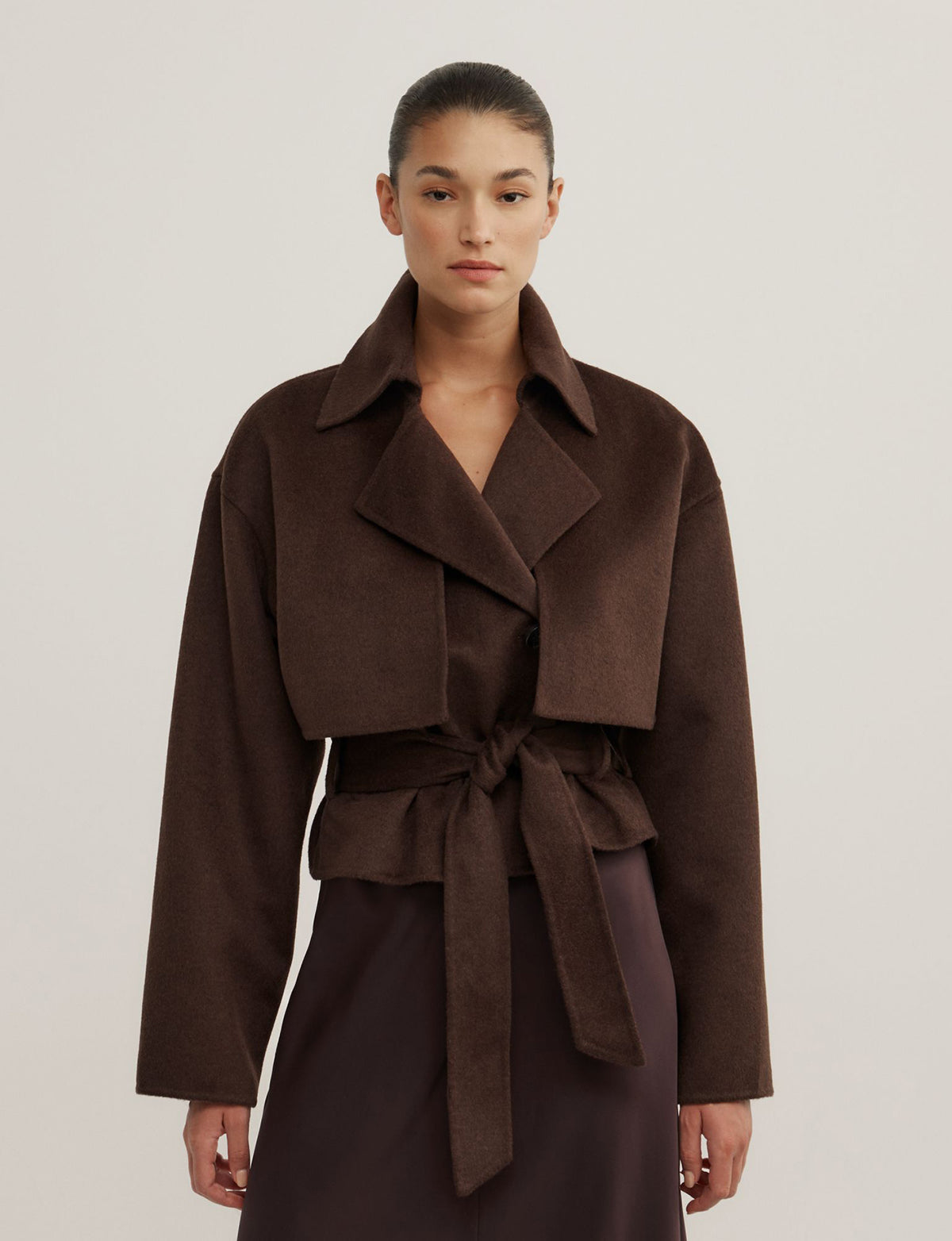 Cropped Trench Coat