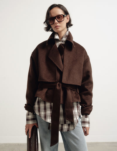 Cropped Trench Coat