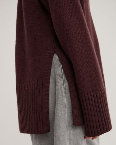 Longline Crew Neck Knit