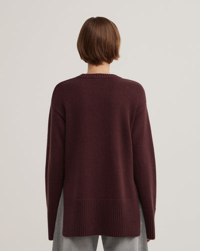 Longline Crew Neck Knit