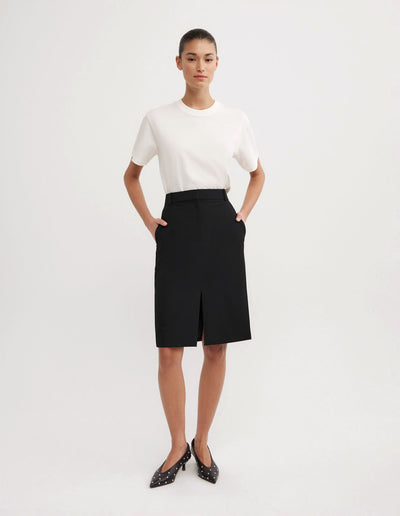 Structured Midi Skirt