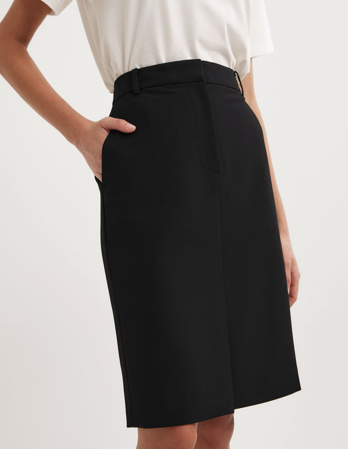 Structured Midi Skirt