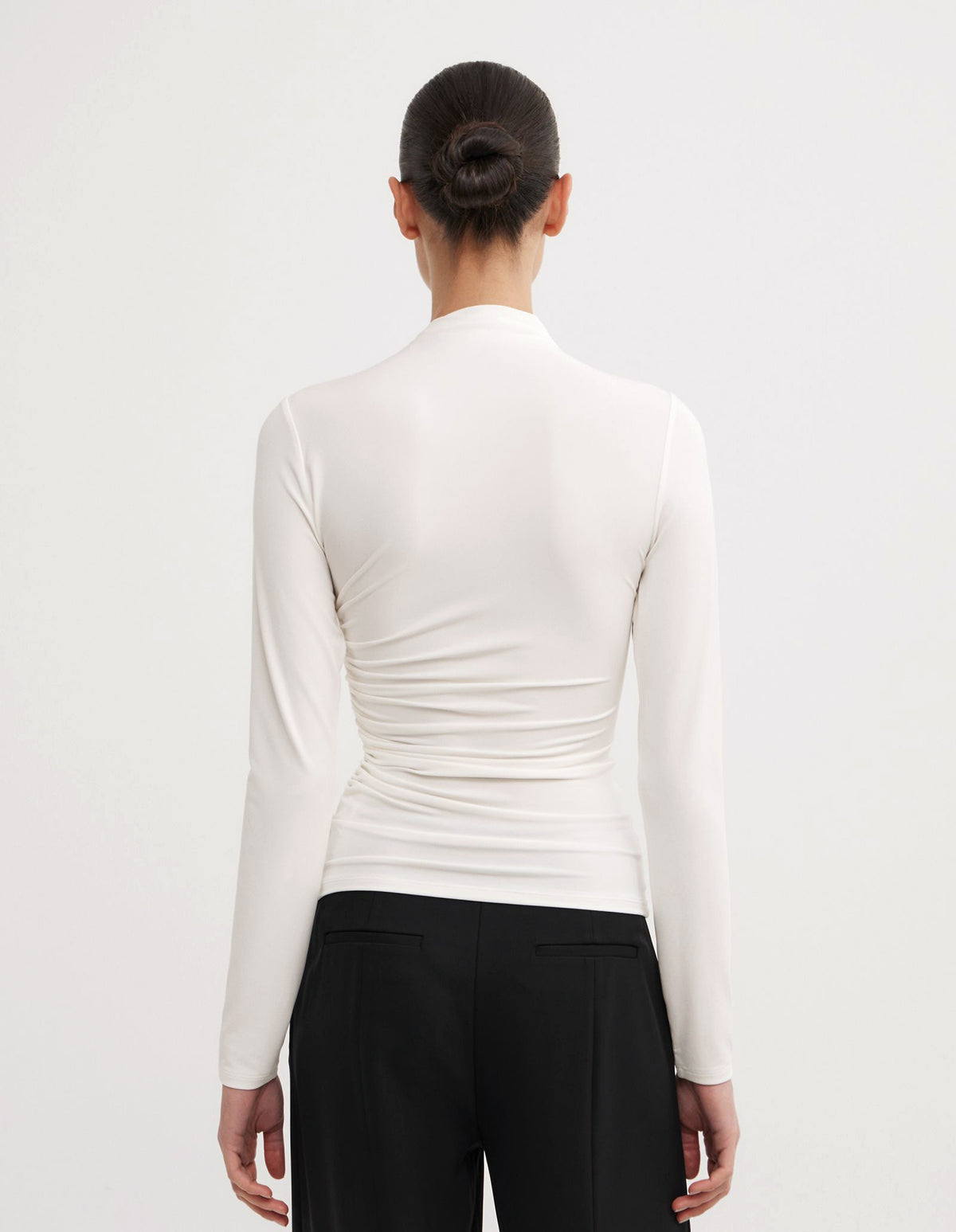 Wrap Long Sleeve Jersey Top