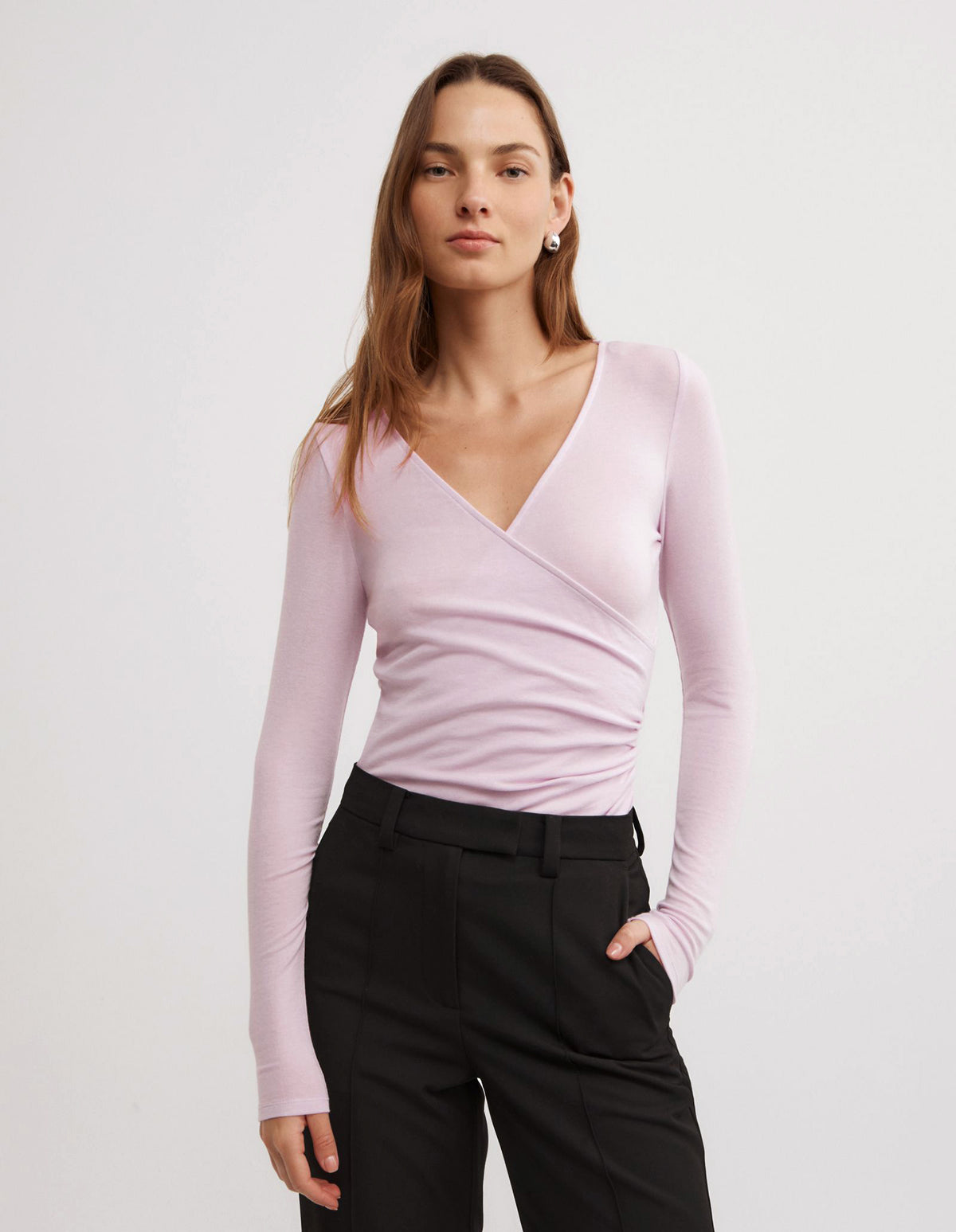 Wrap Jersey Top