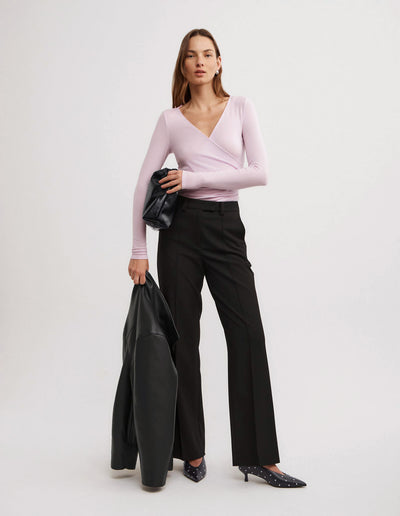 Wrap Jersey Top