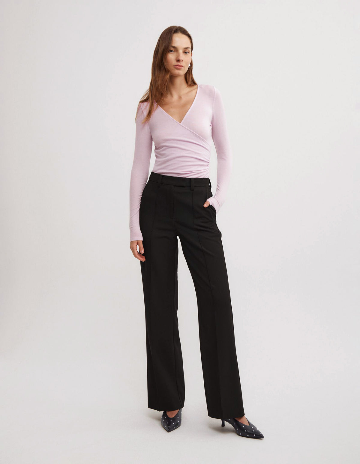 Wrap Jersey Top