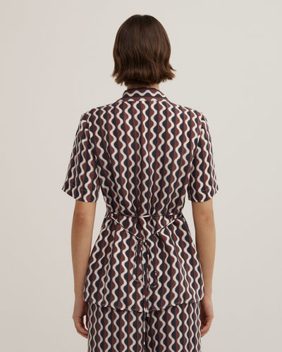 Cupro Tie Waist Shirt