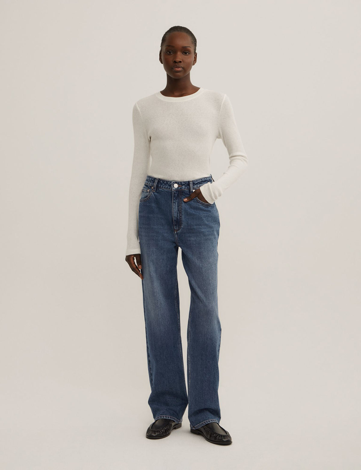 Full Length Straight Jeans