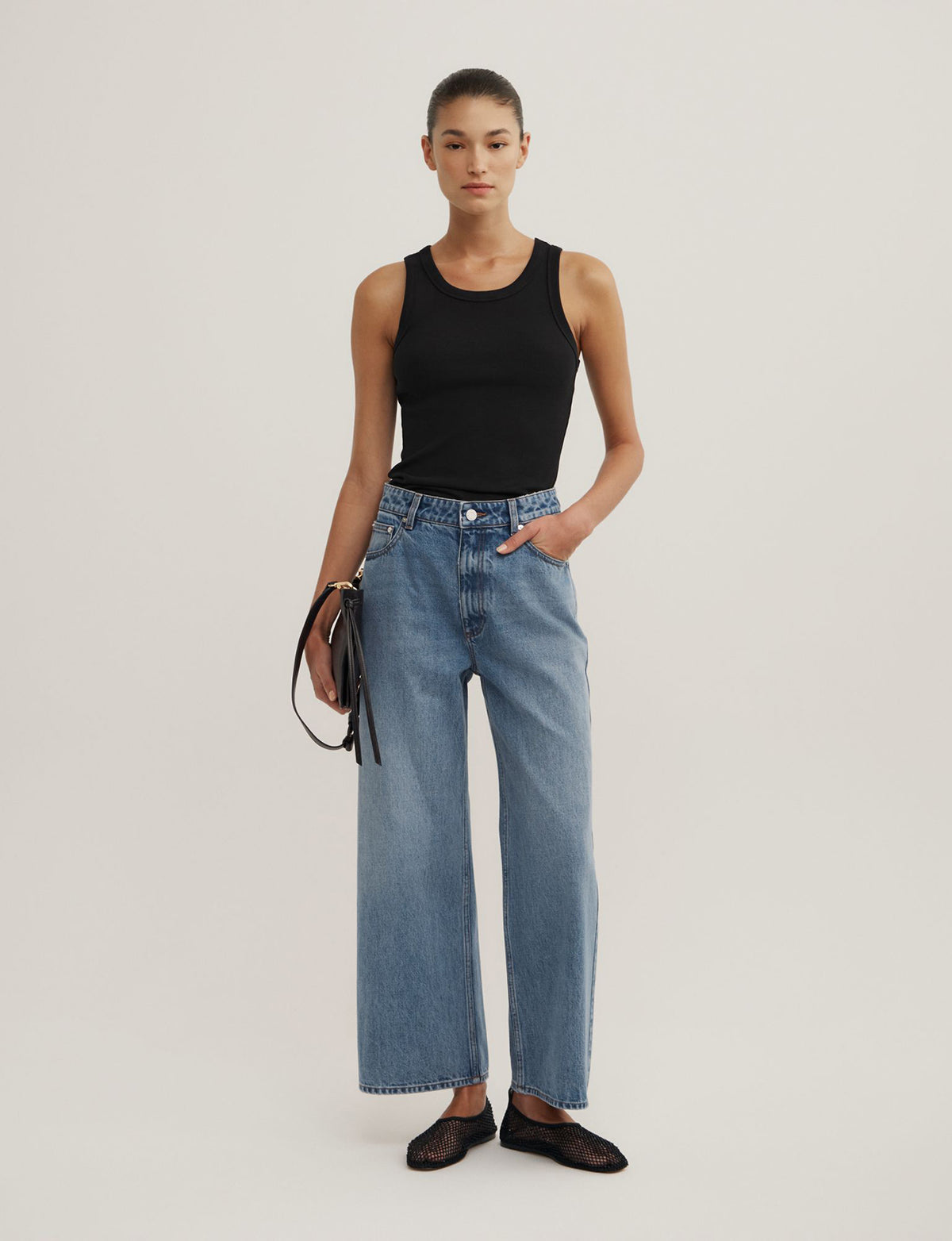 Wide Leg Crop Jeans