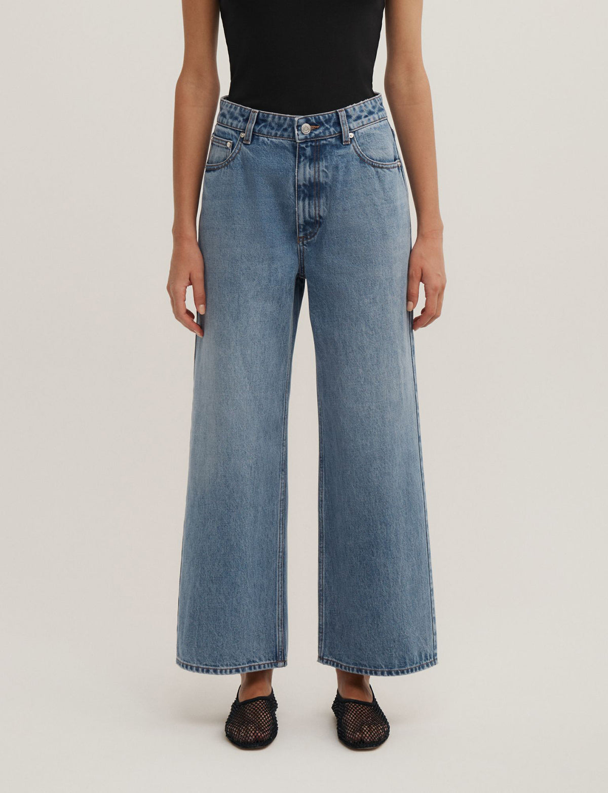 Wide Leg Crop Jeans