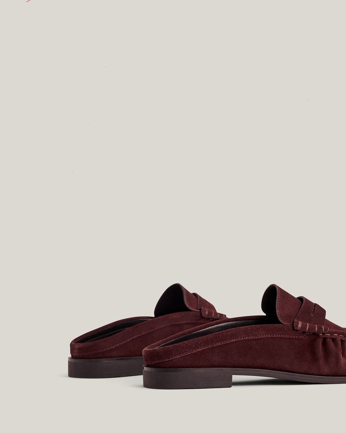 Zoe Suede Mule Loafers