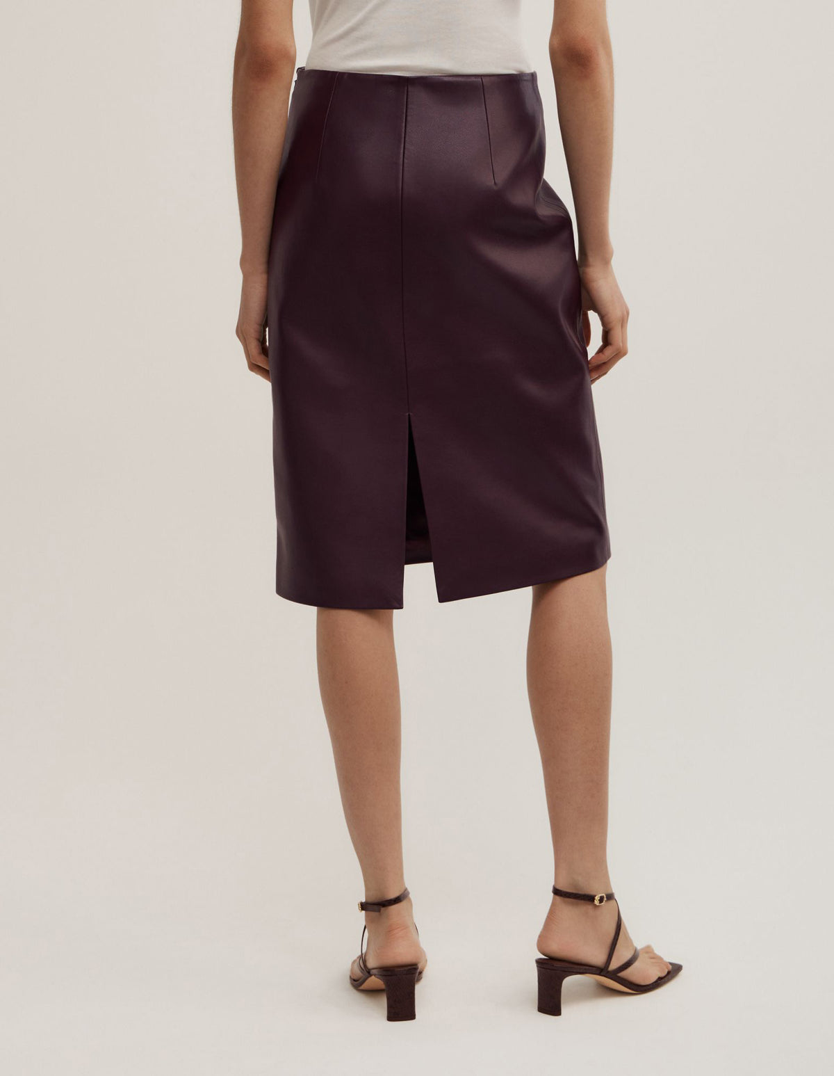 Split Back Midi Skirt