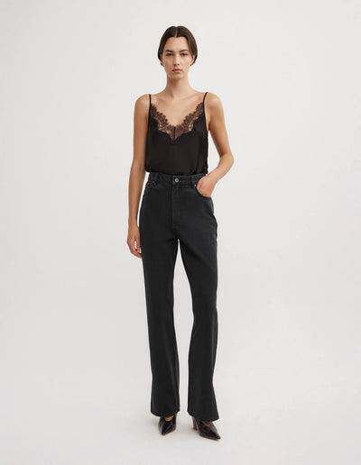 Split Detail Denim Jeans