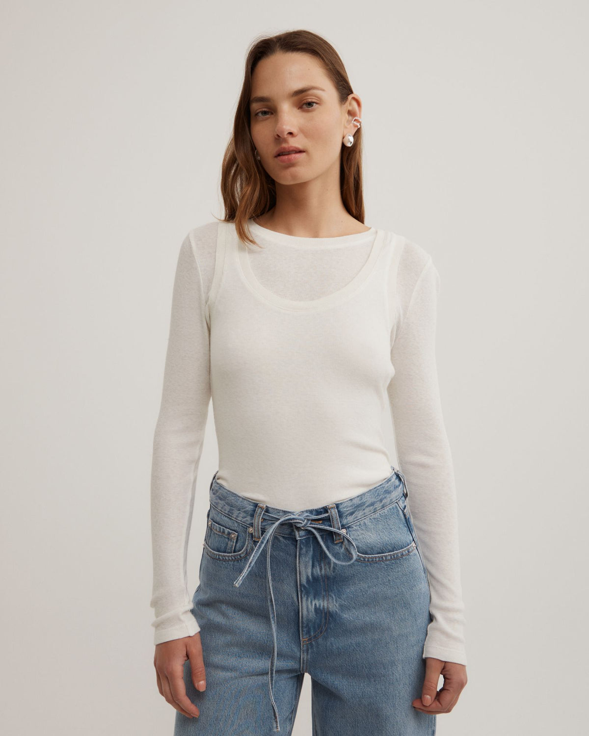 Long Sleeve Overlay Top